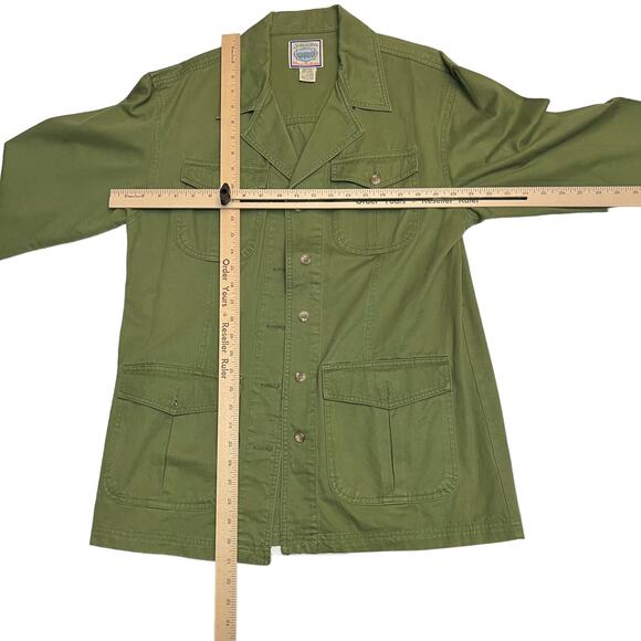 Jacket With Belt Long Sleeve Button Down Army Green Jacket Shirt - Picture 13 of 15